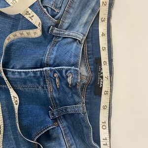 Wax Jeans size 26 Indigo Denim double button $40